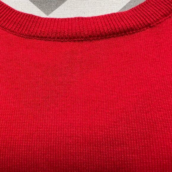 Cynthia Rowley Red Crew Neck Sweater - Picture 6 of 8